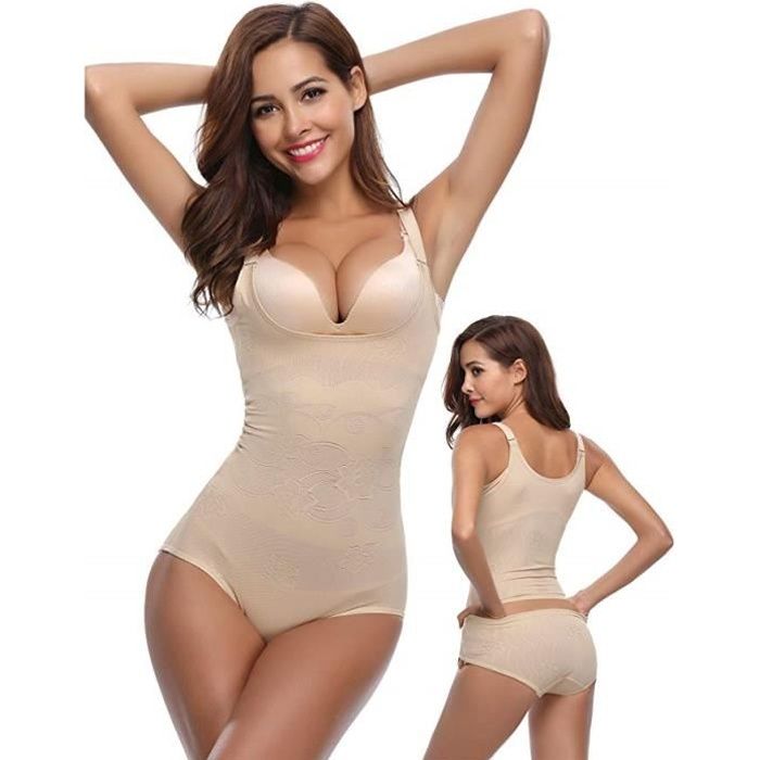 Gaine Amincissante Corset Femme Invisible Minceur Serre Taille Bustier Culotte Lingerie Combinaison Sculptantes Ceinture Ventre