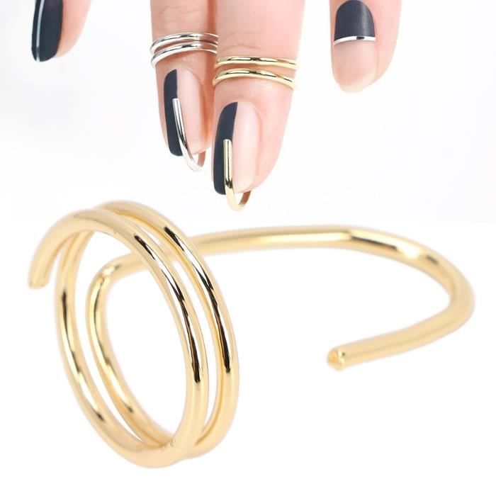 vgeby anneau d'ongle bague pour ongles pour femmes, bijoux de manucure au bout des doigts abi