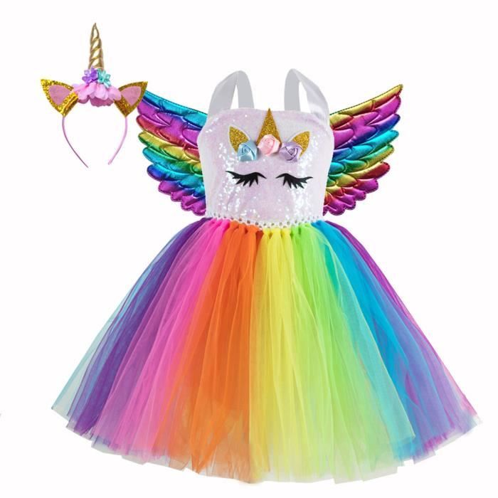 Pyjama Fille Harry Bear Licorne Pailletée - 95% Coton Élastique, Confortable Et Coloré