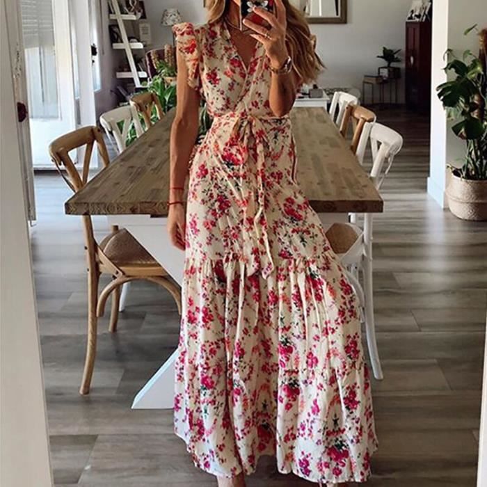 Robe longue brodee sales