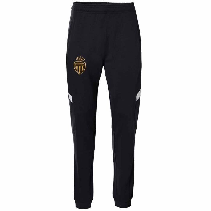 Pantalon de survetement AS Monaco 22 23 pour Homme Gris fonce blanc dore Gris fonce blanc dore Cdiscount Pret a Porter