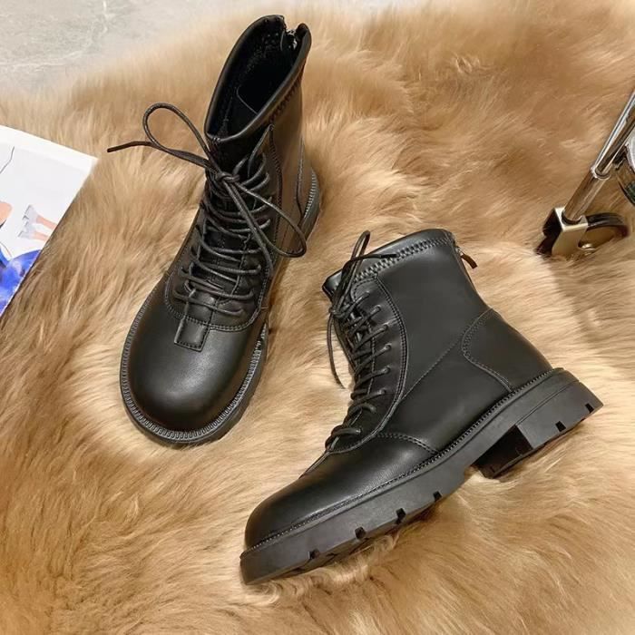 bottines femme cuir vintage