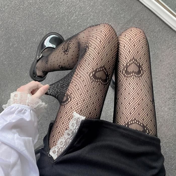 Collants Femme Imprimé Léopard Noir - 40 Deniers, Affinent La Jambe, Pour Robe Ou Jupe