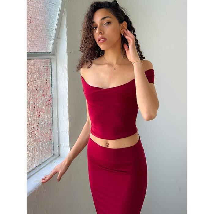 Jupe midi moulante shop