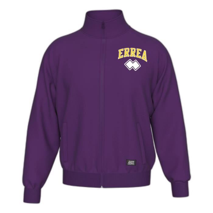 veste de survêtement zippé errea graphic 49 - purple - m
