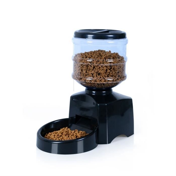 Distributeur De Nourriture Automatique Pour Chat Et Chien Pour Croquettes Ou Alimentation Humide Cdiscount Animalerie