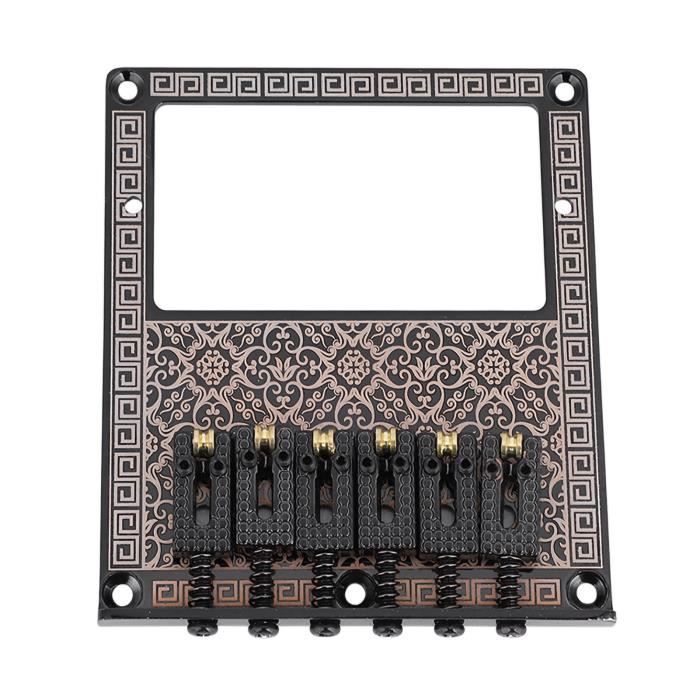 2 Cadres Micro Humbucker Guitare Électrique - Métal Argent/Noir/Or | 92x46mm