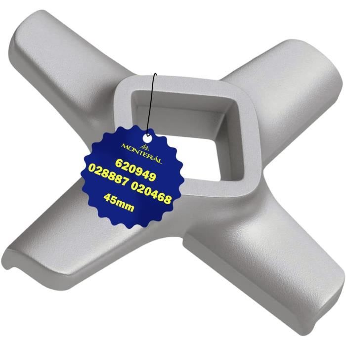 Lot De 12 Lames De Rechange Pour Hachoir à Viande - En Acier - Couleur Gris Métallique