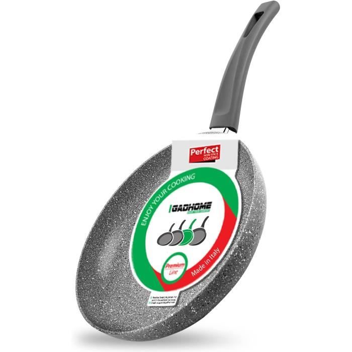 poêle à frire anti-adhésive en fonte d'aluminium 28 cm