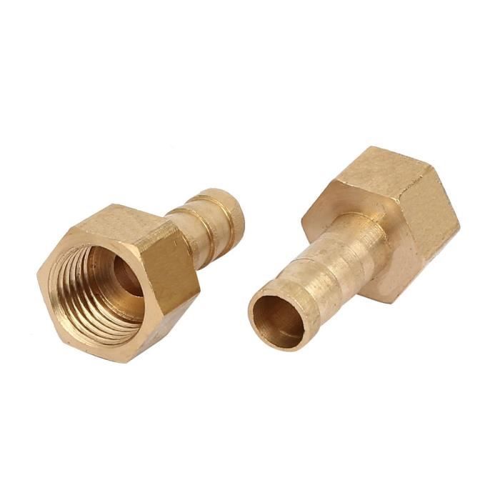 RACCORD DROIT CANNELE 1/4" SORTIE Ø6 MM LAITON RACCORD DROIT CANNELE 1/4" SORTIE Ø6 MM LAITON