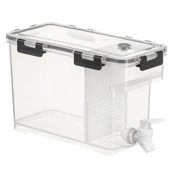 Pichet Distributeur D'eau 3/5 Litres Avec Robinet – Pour Frigo – Neuf Blanc