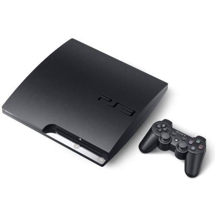 Console Salon - Sony - PS3 Slim - 160 Go - Noir - Gta - Pack Avec Jeu Gta 5