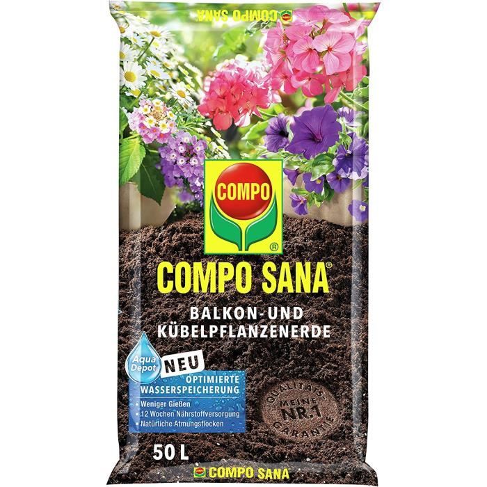 COMPO SANA Terreau 60 L, 50% Allégé