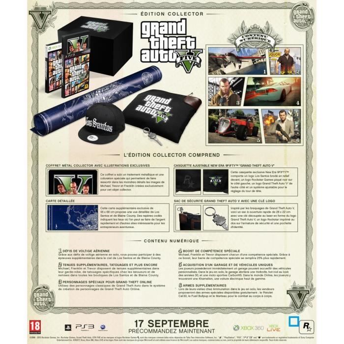 Xbox 360 Gta V Collector Achat Vente Jeu Xbox 360 Xbox 360 Gta V Collector Cdiscount