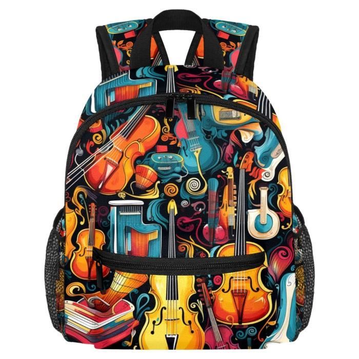 Sac à Dos à Cordon HUIACONG – Léger, Motif Libellule Violet, Pour Enfant Et Adulte