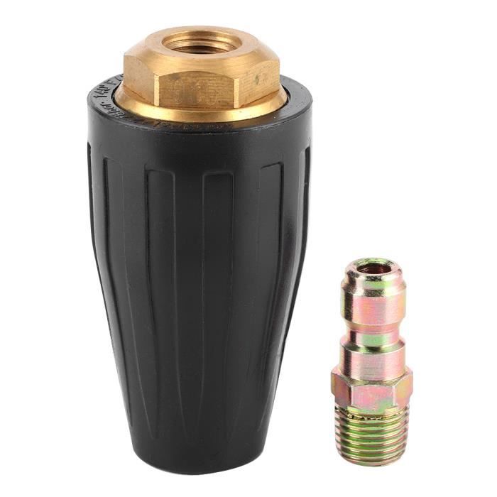 Buse Turbo Nettoyeur Haute Pression 3600PSI - Laiton Et Acier Inox Pour Voiture, Bateau