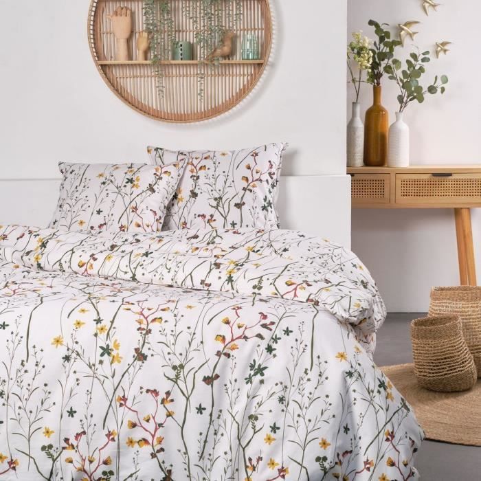 TODAY - Parure de lit imprimé floral coton SUNSHINE ALIZE 220x240 cm