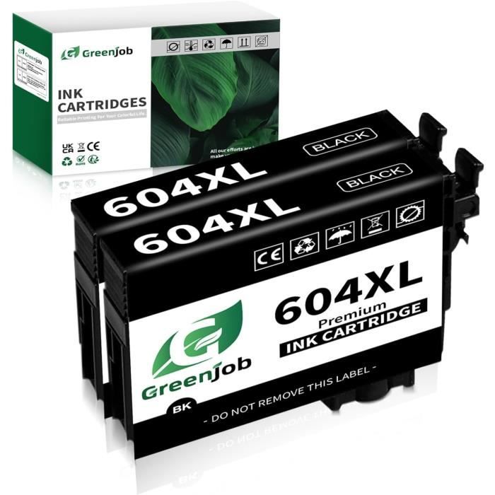 Greenjob 604XL Compatible Cartouche d'encre pour Epson 604 XL pour Epson  Expression Home XP-2200 XP-2205 XP-3200 XP-3205 XP-4200 XP-4205 Workforce  WF-2910 WF-2930 WF-2935 WF-2950 (Paquet de 4) : : Informatique
