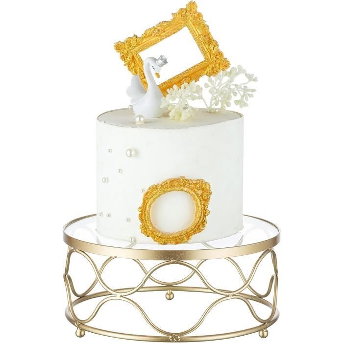 Zyooo Lot De 3 Présentoirs À Gâteaux En Métal Doré Pour Cupcakes