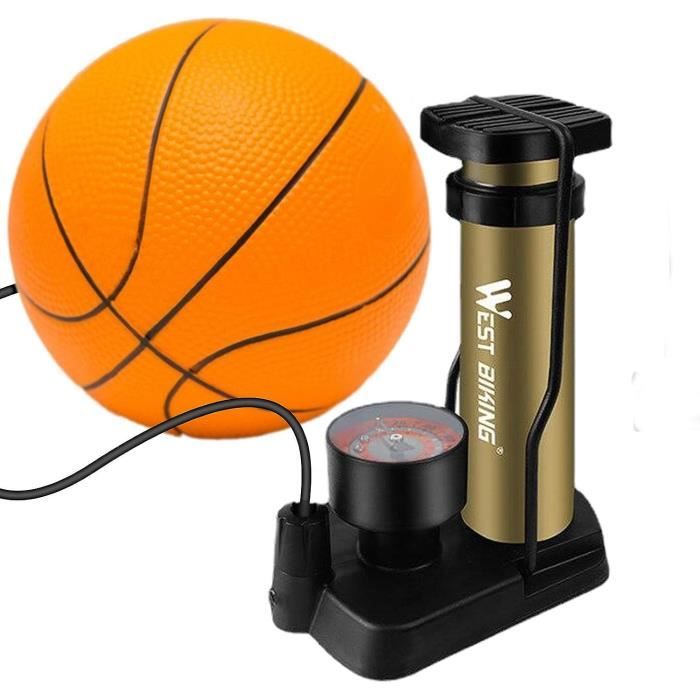 KiraKira Pompe à vélo portable avec manomètre, haute pression 100 psi, gonfleur d'air de montagne pour pneus de vélo, basket-ball et véhicules électriques, compatible avec buse AV, noir KiraKira Pompe à vélo portable avec manomètre, haute pression 100 psi, gonfleur d'air de montagne pour pneus de vélo, basket-ball et véhicules électriques, compatible avec buse AV, noir