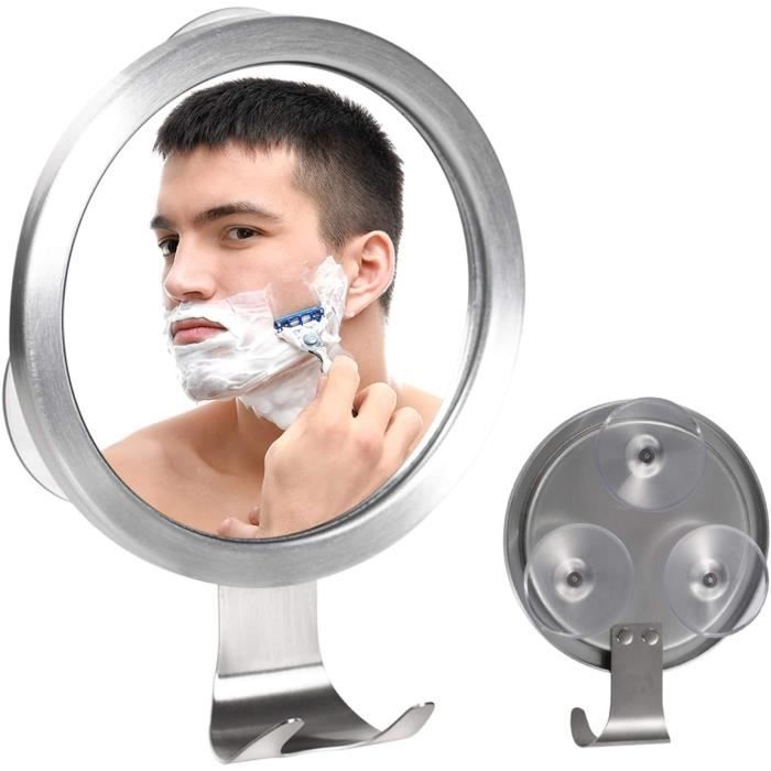 Lot De 3 Miroirs De Salle De Bain Acrylique - 13x17 Cm - Avec Ventouses - Pour Fixation Facile Sans Perçage