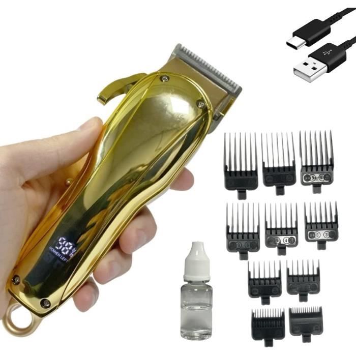 Tondeuse  cheveux professionnelle TRAHOO - Sans fil - 10 peignes de ...