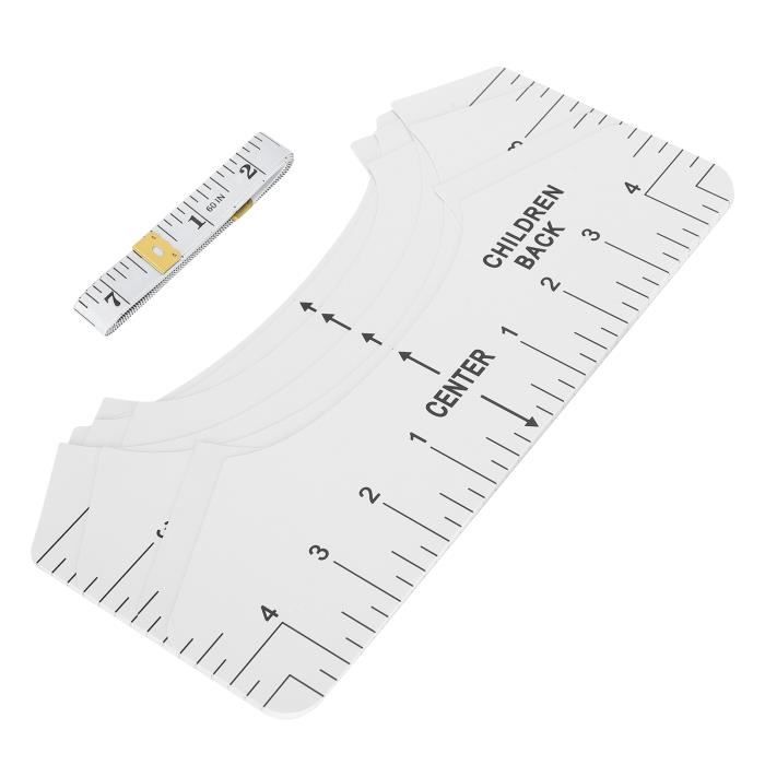 Règle d'alignement pour tee-shirt, Transfert à chaud