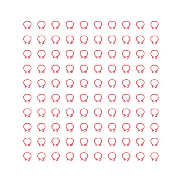 Comparer les prix de 100 anneaux de patte d'identification pour pigeons VVIKIZY - Bleu Rouge - Réutilisable et facile à nettoyer