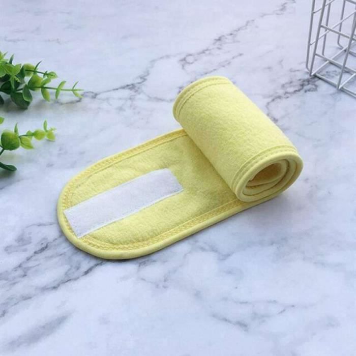 Bandeau De Démaquillage En Velours Doux Bleu - Élastique, Lavable - Neuf (peut Avoir Défaut Mineur)