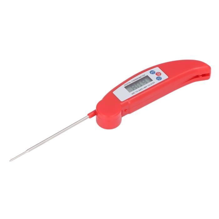 Thermomètre Alimentaire Numérique LCD Avec Sonde Pliable Cuisine Cuisson Barbecue Testeur De Temperature Orange 88957876