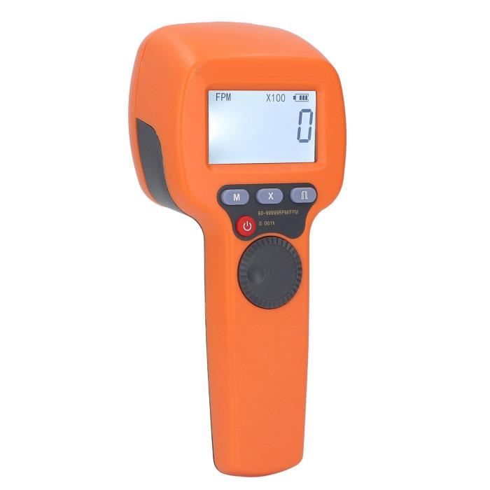 Stroboscope LED Numérique AIOMEST AI-8000B - Tachymètre 60-100,000 RPM Haute Précision 0.001% - Pour Moteurs, Ventilateurs - 11