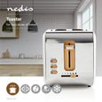 Grille-pain Nedis Soft Touch 2 Emplacements Thermostat réglable 6 Fonction de dégivrage Blanc - Marque NEDIS-1
