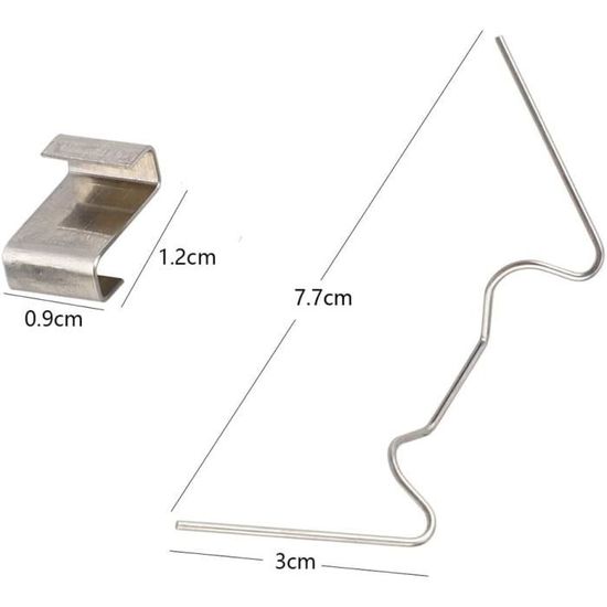 100 Clips De Fixation Pour Bande LED 6 Mm - Transparents - Uxcell - Installation Facile