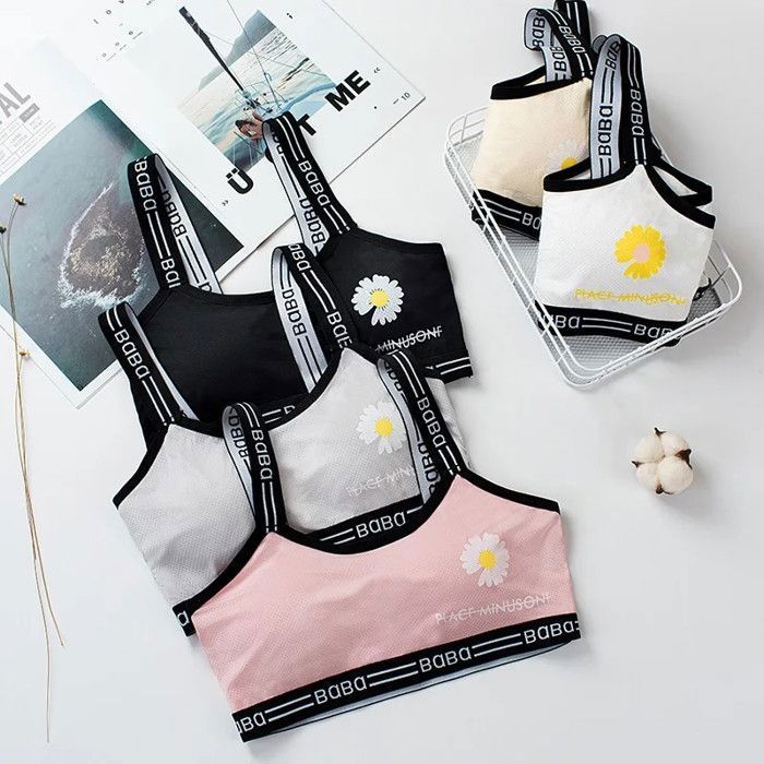 Lot De 3 Soutiens-gorge Sans Couture Pour Filles (7-12 Ans) - En Coton, Sans Armatures - Confortables Pour Le Sport
