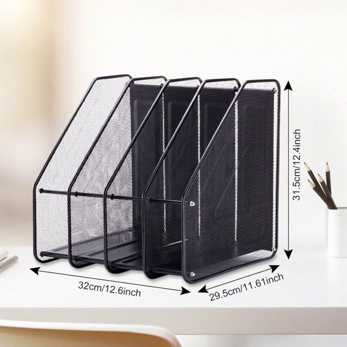 17 Stories Porte-revues, porte-revues à 3 niveaux, panier de rangement pour magazines, porte