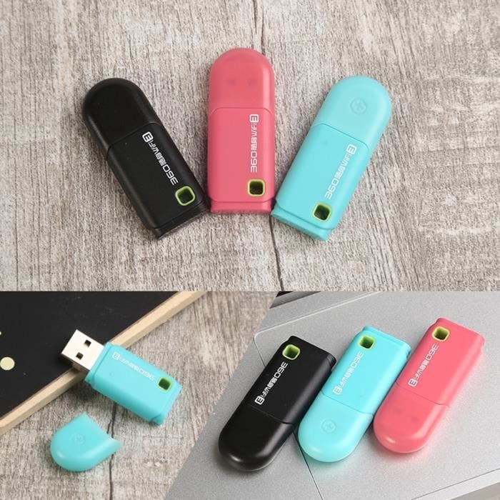 La couleur noire Mini modem WiFi portable USB 2.0, 3 Couleurs, Route ...