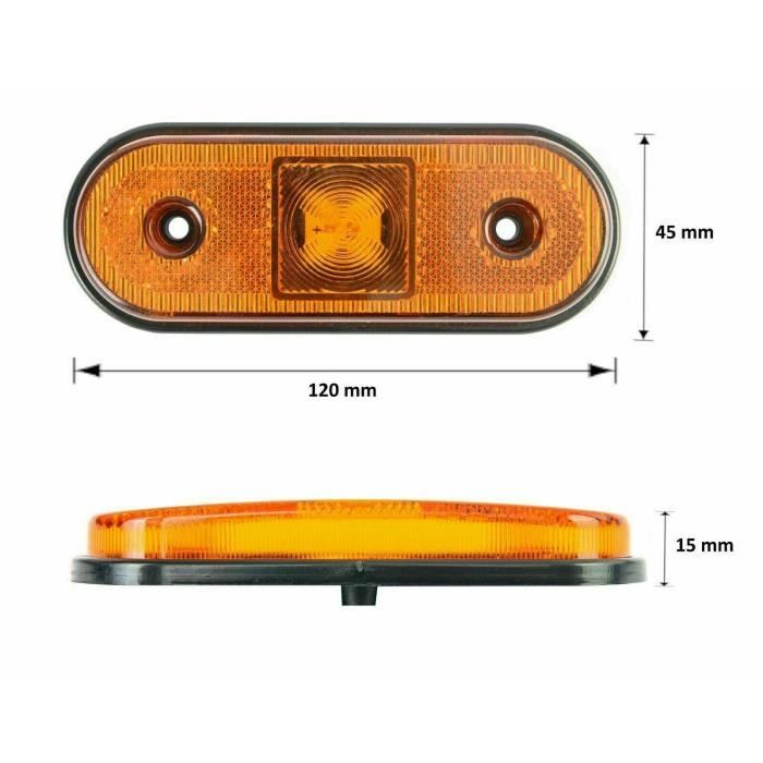 12V 24V Feux Gabarit pour Camion Caravane LED E9