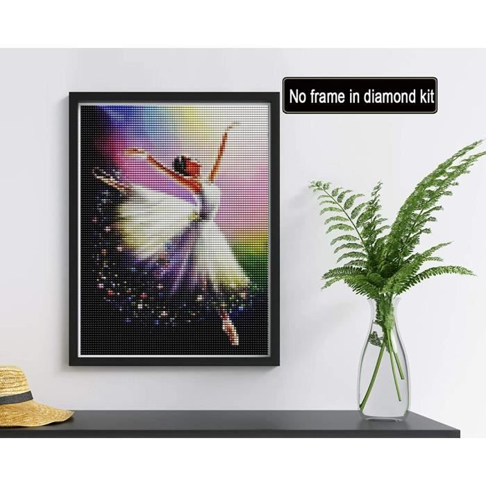 5D Diamond Ballet Fille de Danse Bricolage mur de Décoration Diamant Broderie de Diamant Peinture Croix Point Kits Wall Sticker
