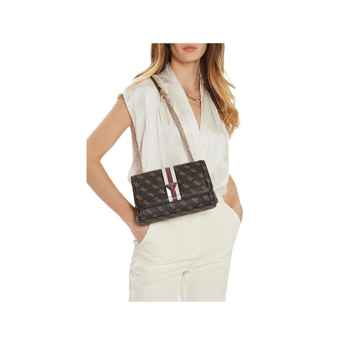 Sac bandoulière Guess Femme Noelle Marron Polyurethane Marron