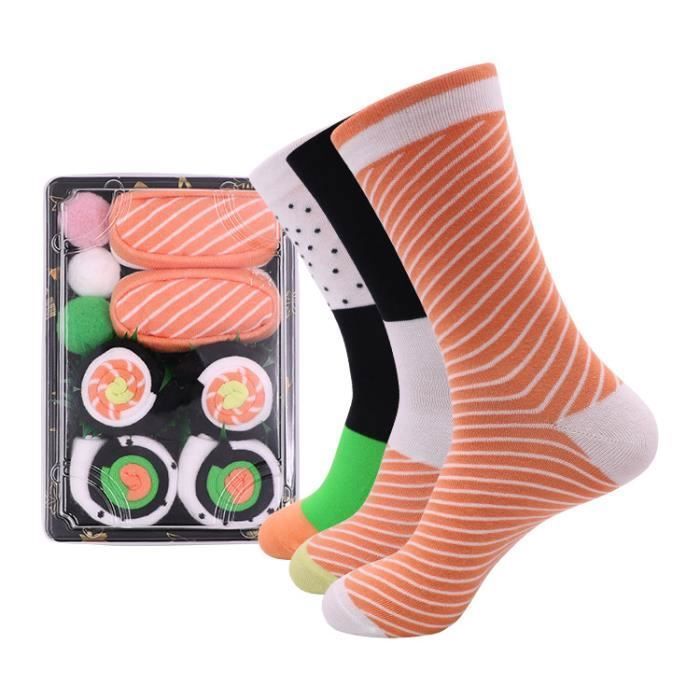 Chaussettes femme,Chaussettes Sushi Boîte Humour Femme Ado Fille