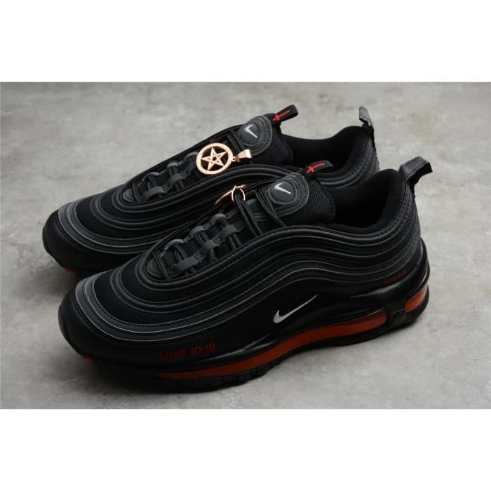 Baskets NIKE max 97 noir et rouge pour homme et femme DH4092 001