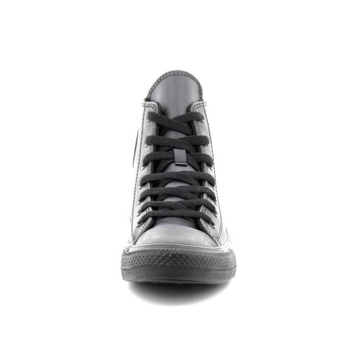 Converse cuir noir et blanc deals
