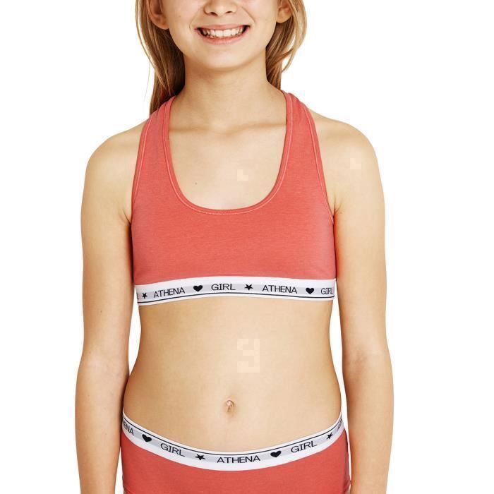 Reggiseno Ragazze Athena Ultra Doux | Set 2 Bretelle Sottili Regolabili | Cotone Stretch Modal Morbido | Taglie Da 8 A 14 Anni