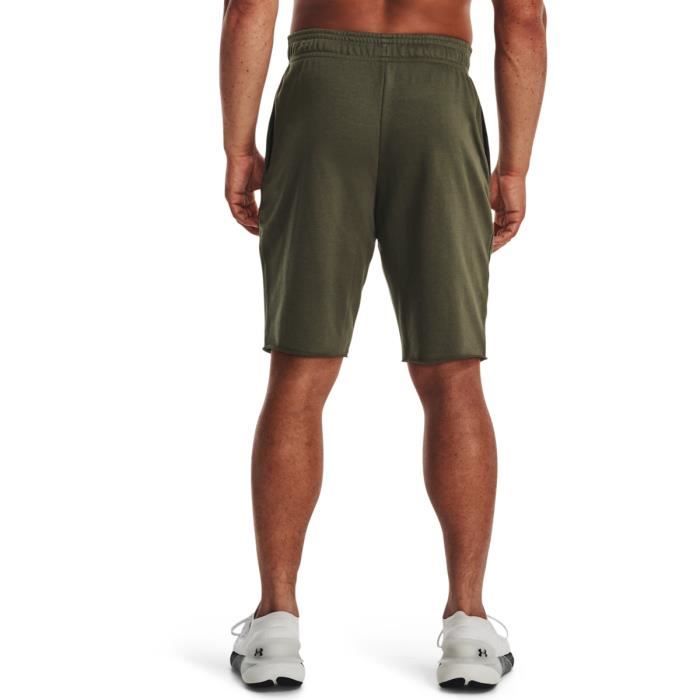 Shorts Under Armour UA Rival Terry Vert Homme Fitness - Main Image