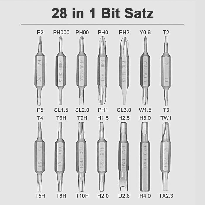 6 Embouts De Tournevis Magnétiques En Acier S2 - Tête Hexagonale 1/4 - Longueur 50mm