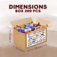 BOX GOURMANDE - Méga Assortiment de  Mini-Chocolats emballés individuellement: Célébrations, Kinder, Milka, Daim, Toblerone-2
