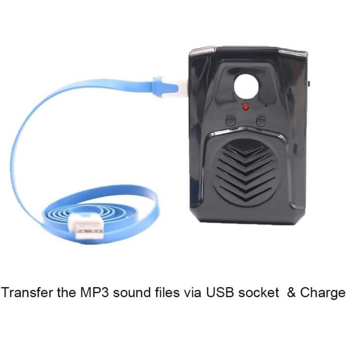 Petite enceinte audio avec détecteur de mouvement infrarouge PIR pour lecteur MP3 et musique d