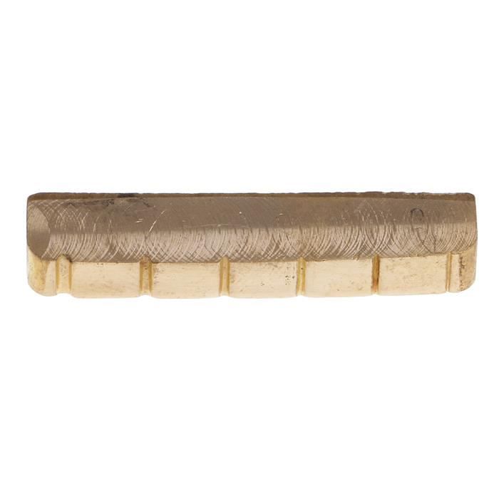 Sillet De Tête + Sillet De Chevalet + 6 Chevilles Pour Guitare Acoustique - Noir - 3