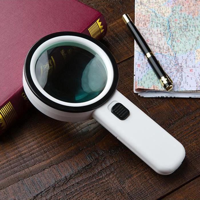 Loupe avec La Lumiere 30X de Poche Grand Loupe Fort Grossissement pour Personnes Agees Lecture D inspection Pieces Explorer Cdiscount Appareil Photo