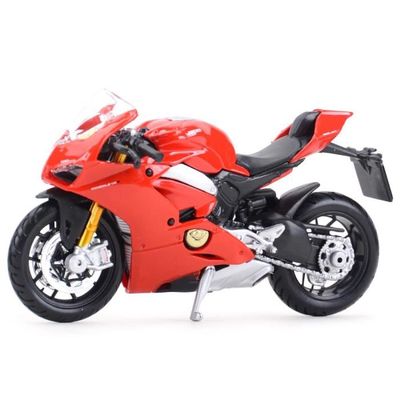 Maisto M34007-16910 Moto Honda African Twin Moto moulée sous Pression à l'échelle 1:18, Rouge, Coleurs Assorties